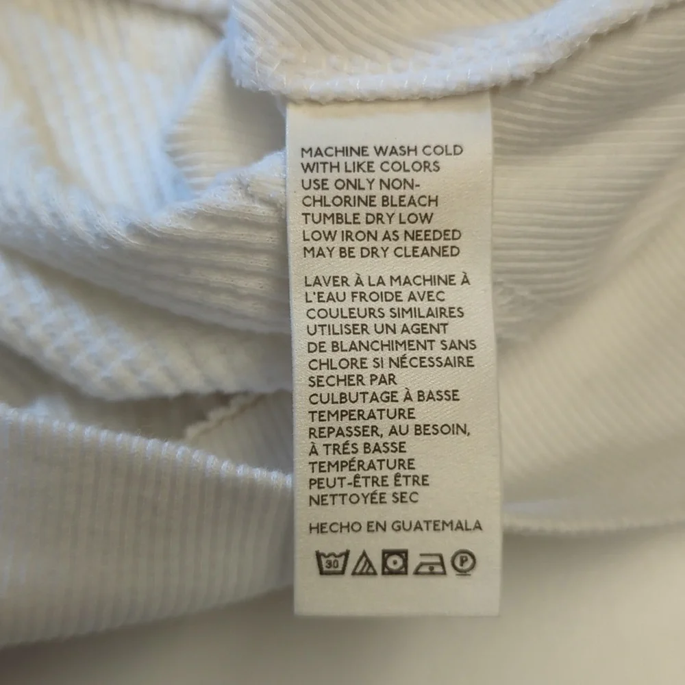 NWOT Free People Santa Clara White Long Sleeve Thermal Shirt - Picture 3 of 6